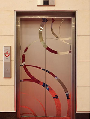 Elevator door design